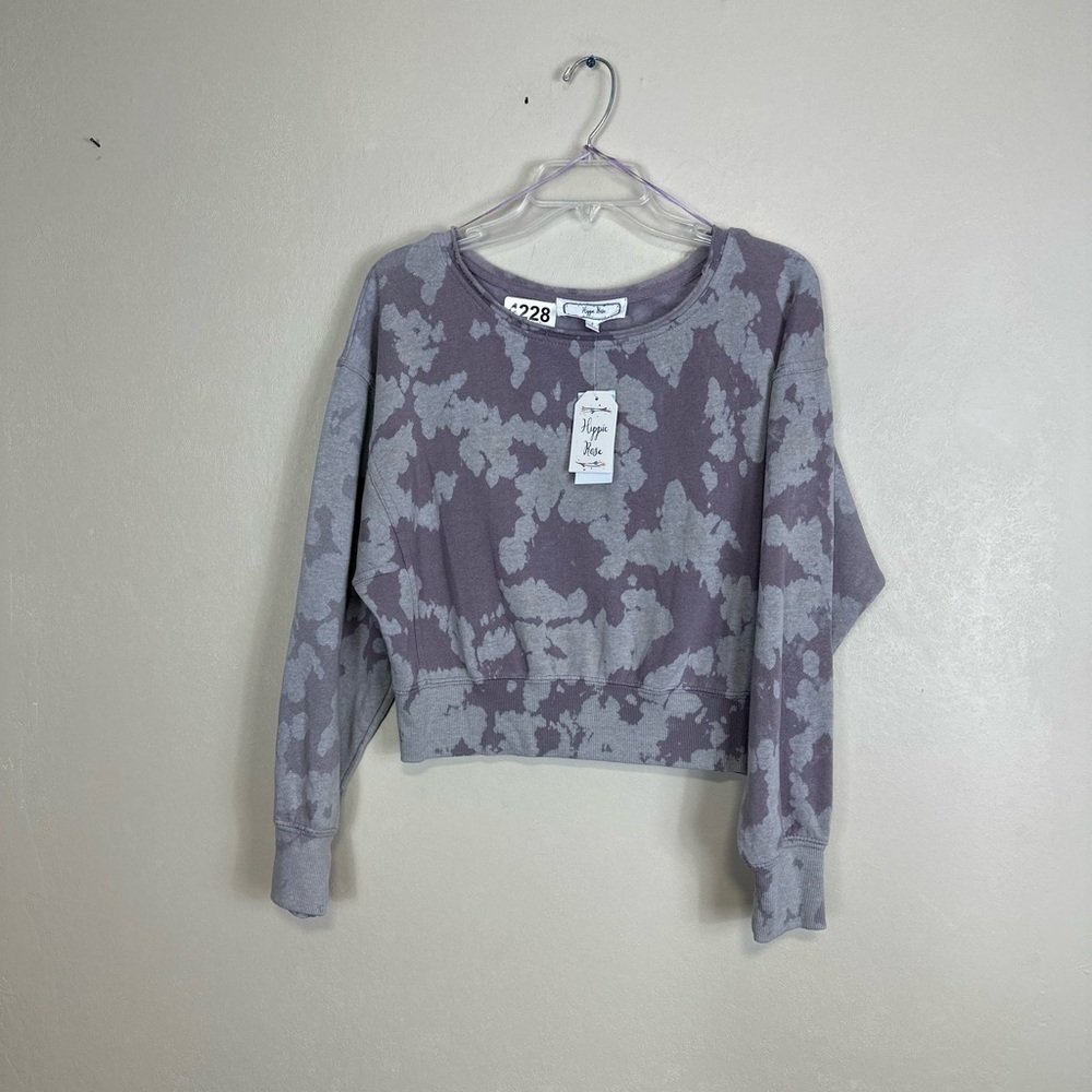 Hippie rose size small p2p 21-1/2. Length 19. 3/4 sleeve crop nwt
